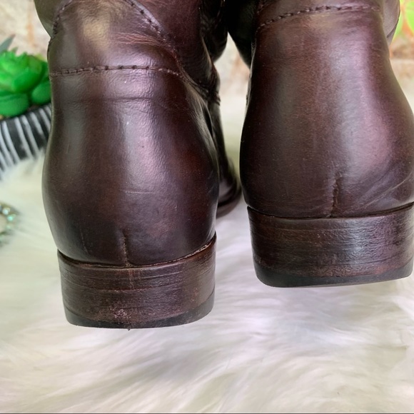 FRYE Cordovan Melissa Leather Button Boots, 7B - Picture 11 of 15